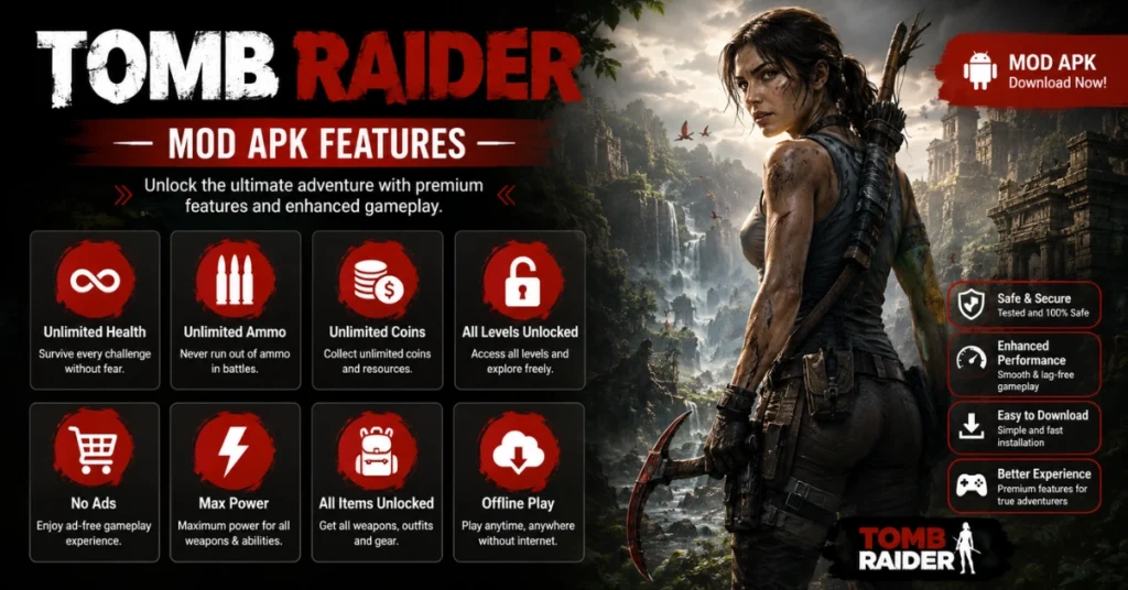 Tomb Raider MOD APK Features